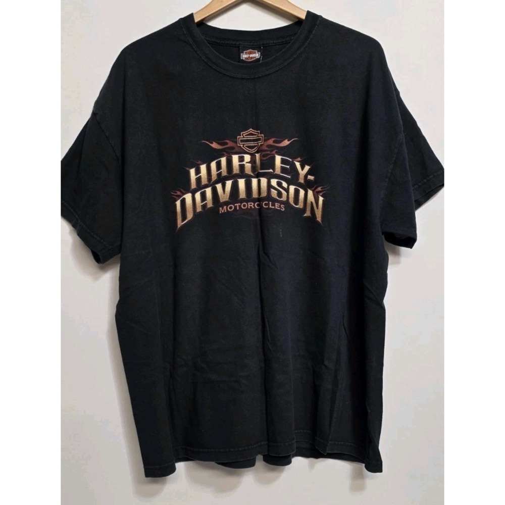 Harley Davidson Tee Mens Sz XXL Santa Fe, NM Mexico Black Shirt Motorcycle